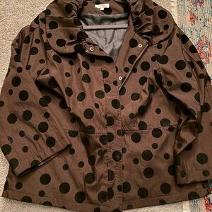 Brown Polka Dot Women's Jacket